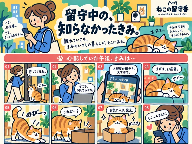 ねこの留守番：留守中の、知らなかったきみ。
